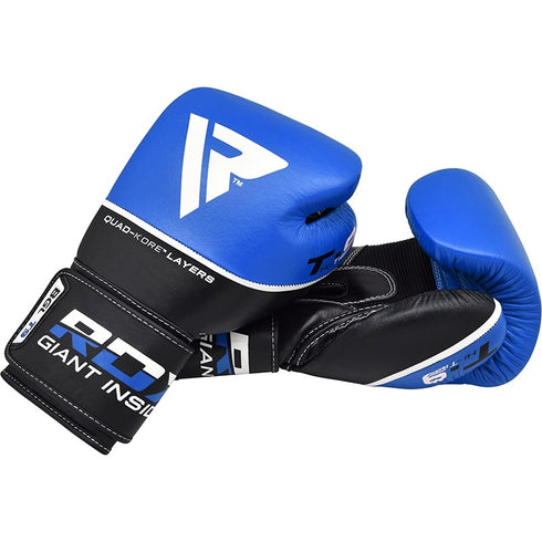 RDX T9 ACE LEATHER BOXING GLOVES(Blue)-8